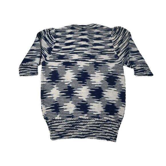 Misha & Puff Ellie Cardigan NWT Blue Space Dye.  9/10Y. 100% Pima Cotton - Picture 4 of 4